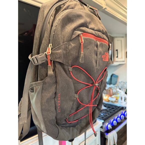 The North Face Gray and Red Backpack - Picture 9 of 9